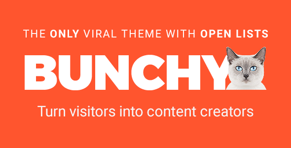 Bunchy v1.0.6 - Viral WordPress Theme with Open Lists