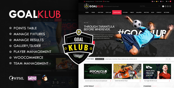 Goal Club v1.4 - Sports & Events WordPress Theme