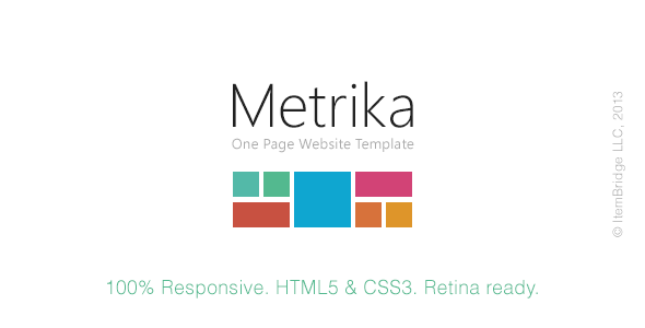 Metrika — Responsive OnePage Template