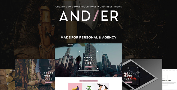 Andier v1.2.1 - Responsive One & Multi Page Portfolio Theme