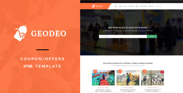 Geodeo - Coupon & Deals HTML Template