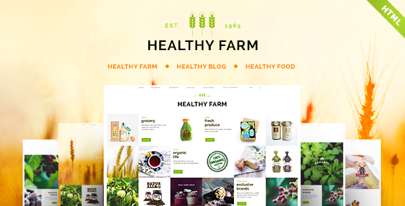 Healthy Farm - Food & Agriculture HTML Template