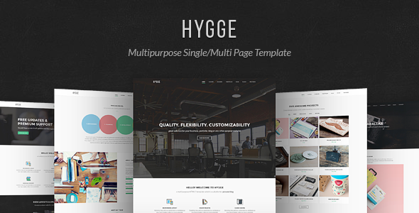 Hygge - Multipurpose Single/Multi Page Template