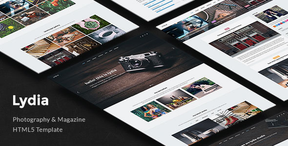 Lydia - Photography & Magazine Site Template