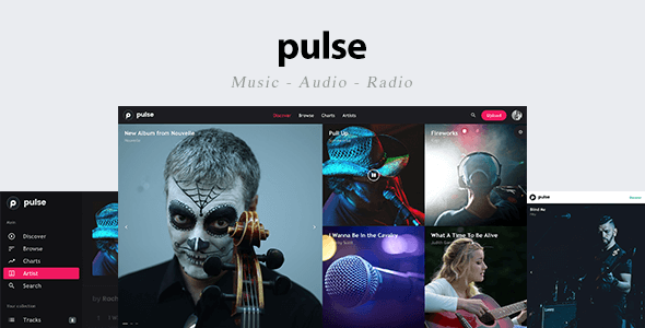 Pulse - Music, Audio, Radio Template