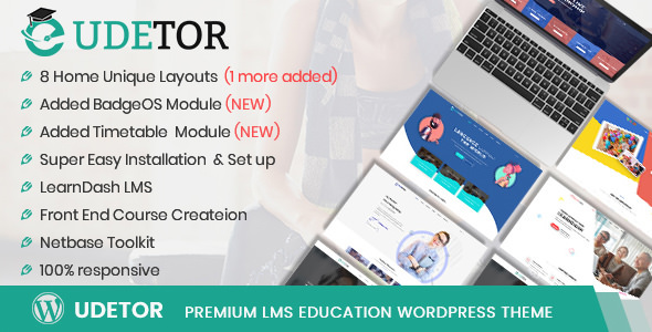 Udetor v2.3.0 - LMS Education WordPress Theme