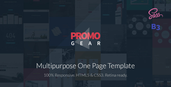 PromoGear - Multipurpose OnePage Template