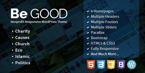 Be Good v1.2.0 - Nonprofit Multi-purpose WordPress Theme