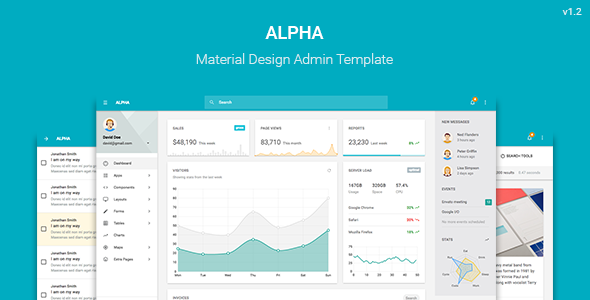 Alpha v1.2 - Material Design Admin Template