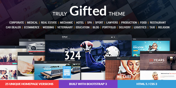 Gifted - Multi-Purpose HTML5 Website Template
