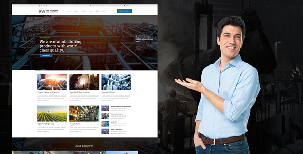 Manufacturing v1.1 - Factory & Industrial Business Theme