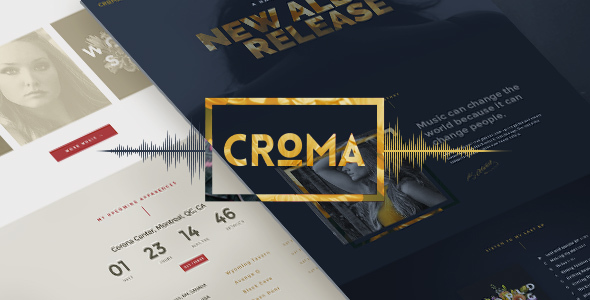 Croma v1.1 - Responsive Music WordPress Theme