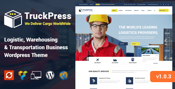 TruckPress v1.0.2 - Warehouse, Logistics & Transportation WP Theme